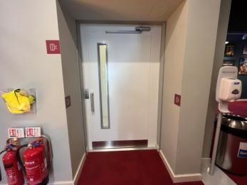 Outside Doors for the Cloakroom lift on Ground Floor 