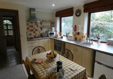 A photograph of the kitchen at Folly View
