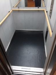 Inside of lift