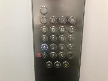 Illuminated lift buttons