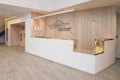 Visitor centre reception has a lowered section for wheelchair users