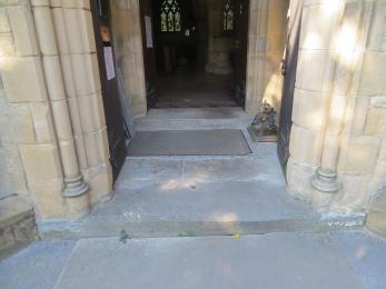 Main door steps