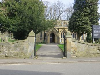 Main entrance from Church Street from southwest