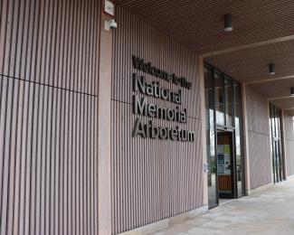 Main entrance to the Remembrance Centre