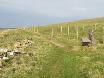 Bench overlooking the northern end of the Choin