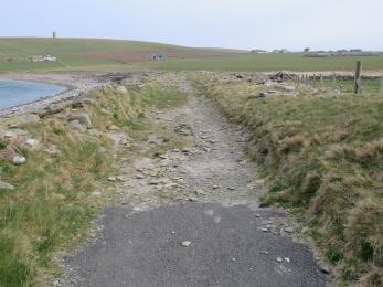 Entrance to Marwick Head Choin to Kitchener Memorial nature trail