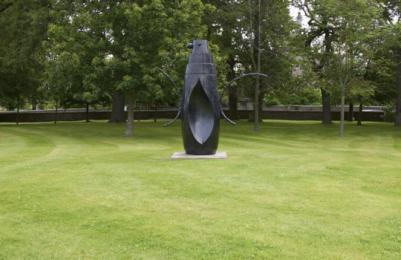 Modern One - Sculpture Park - sculpture on front lawn