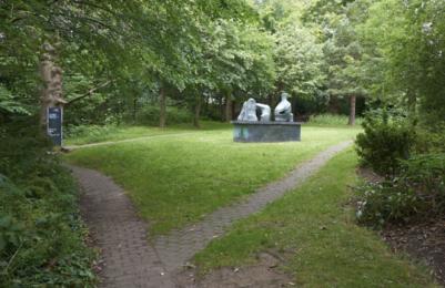 Modern One - Sculpture Park - surfaced pathways