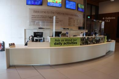 Welcome Desk with lowered counter