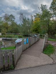 Otter viewing platform for disabled visitors and buggy access
