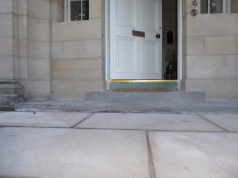 Front Door Access at Blervie House