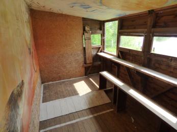 Wheelchair accessible space at the far end of the Tern Hide