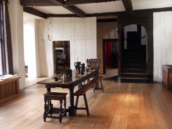 Image of the Great Hall, the first room on the ground floor of Blakesley Hall