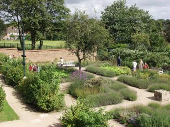 Image showing the herb garden at Blakesley Hall