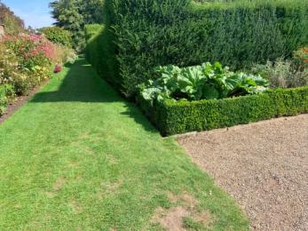 Paths around the Walled Garden are a mixture of gravel and grass 