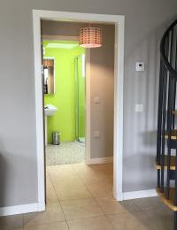 Door leading to Downstairs Shower Room and Bedrooms