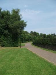 Picture of the Poet's Path walking trail between the Cottage and the Museum