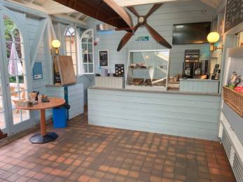 Serving counter at the Boathouse 