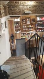 Steps from read entrance/exit of shop