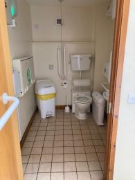 Overview including Disabled toilet door frame