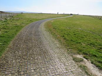 Surface of trail for part of the way between road and Ring of Brodgar