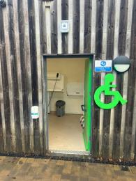 Image of the open door to the Changing Places toilet