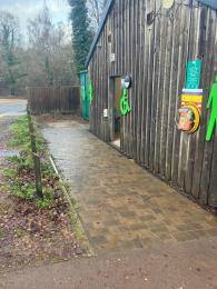 Image of the path to the entrance of the Changing Places toilet