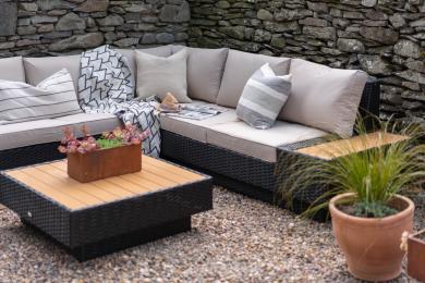 The Carthouse outdoor ratan style lounge set