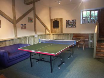 Games room with access via 4 steps to pool table room