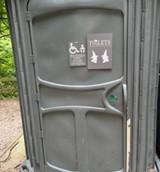 Accessible Portable toilet door