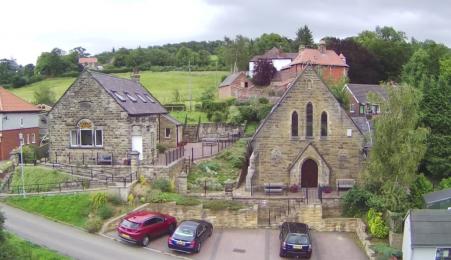 Arial view of North Yorkshire Moors Cottages