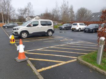 Disabled spaces available 