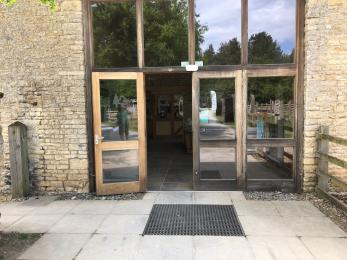 Main doors to visitor centre
