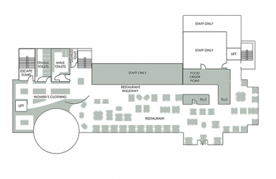 Map of our first floor area.