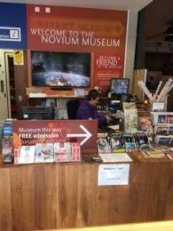 Image shows the front desk area of The Novium Museum