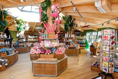 The internal area of the Wildlife World gift shop