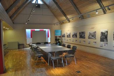 Image of the Gallery in Blakesley Hall's Visitor Centre. 