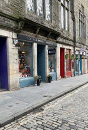 Scottish Textiles Showcase Edinburgh street view