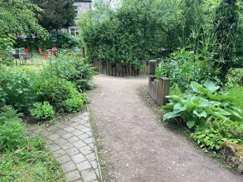 Sensory garden path narrowest section