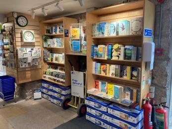 Visitor centre shop book display