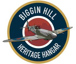 Logo for Biggin Hill Spitfire showing 'The Spirit of Kent' Spitfire