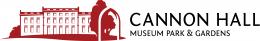Logo of Cannon Hall in red with Cannon Hall Museum, Park and Gardens written beside it