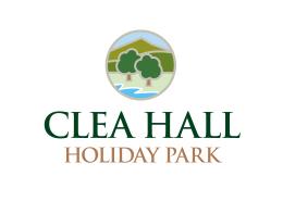 Clea hall green logo with trees and a river