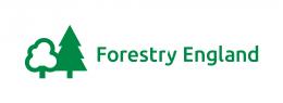 Forestry England Logo- Two trees next to the words 