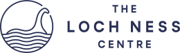 logo of The Loch Ness Centre in navy colour