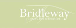 Logo for Bridleway B&B showing text on a pale green background