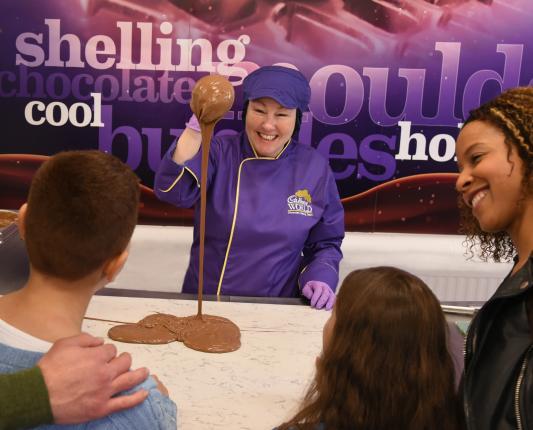 Enjoy a chocolate making demonstration at Cadbury World