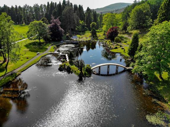 Aerial View of the Japanese Garden