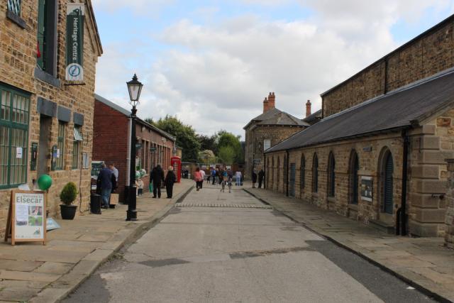 Photograph of main street at Elsecar with the Visitor centre on the left 